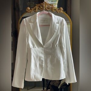 Amanda Uprichard Dovima Blazer in Ivory